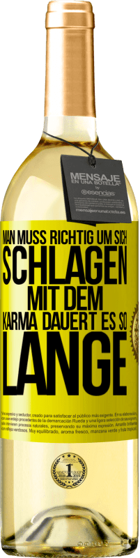 «Man muss richtig um sich schlagen, mit dem Karma dauert es so lange» WHITE Ausgabe