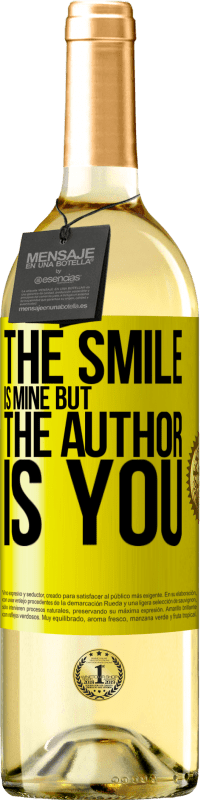 29,95 € | White Wine WHITE Edition The smile is mine, but the author is you Yellow Label. Customizable label Young wine Harvest 2023 Verdejo