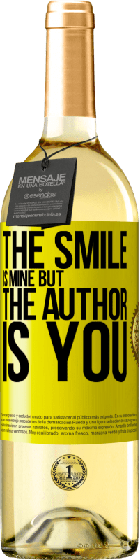 29,95 € Free Shipping | White Wine WHITE Edition The smile is mine, but the author is you Yellow Label. Customizable label Young wine Harvest 2025 Verdejo