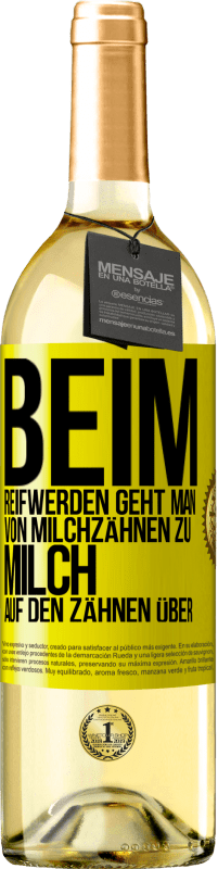 «Beim Reifwerden geht man von Milchzähnen zu Milch auf den Zähnen über» WHITE Ausgabe