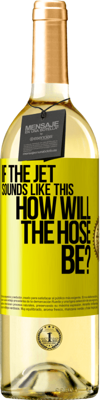 «If the jet sounds like this, how will the hose be?» WHITE Edition