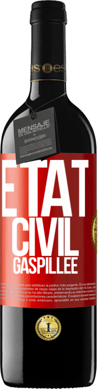 39,95 € | Vin rouge Édition RED MBE Réserve État civil: gaspillée Étiquette Rouge. Étiquette personnalisable Réserve 12 Mois Récolte 2015 Tempranillo