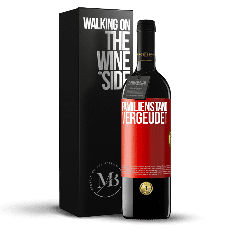 39,95 € Kostenloser Versand | Rotwein RED Ausgabe MBE Reserve Familienstand: vergeudet Rote Markierung. Anpassbares Etikett Reserve 12 Monate Ernte 2016 Tempranillo