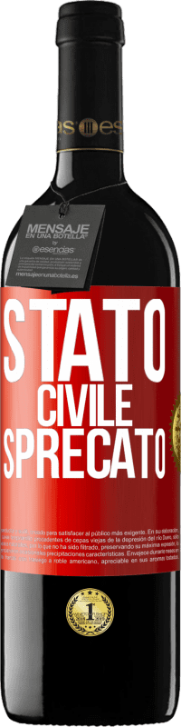 39,95 € Spedizione Gratuita | Vino rosso Edizione RED MBE Riserva Stato civile: sprecato Etichetta Rossa. Etichetta personalizzabile Riserva 12 Mesi Raccogliere 2016 Tempranillo