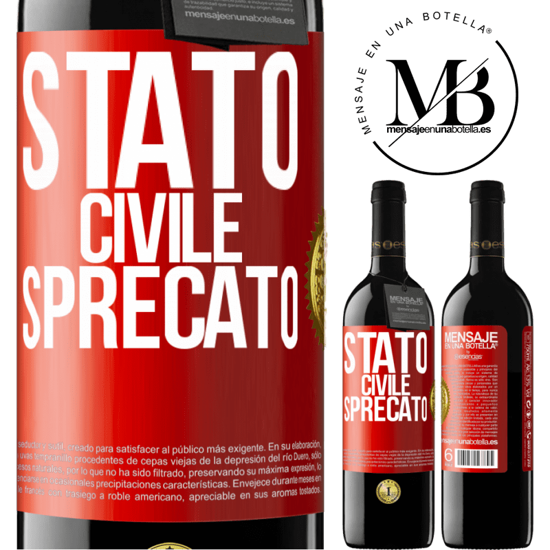 39,95 € Spedizione Gratuita | Vino rosso Edizione RED MBE Riserva Stato civile: sprecato Etichetta Rossa. Etichetta personalizzabile Riserva 12 Mesi Raccogliere 2014 Tempranillo