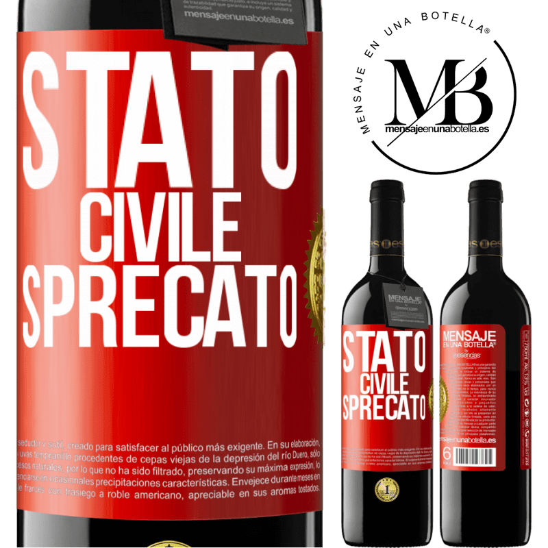 39,95 € Spedizione Gratuita | Vino rosso Edizione RED MBE Riserva Stato civile: sprecato Etichetta Rossa. Etichetta personalizzabile Riserva 12 Mesi Raccogliere 2016 Tempranillo