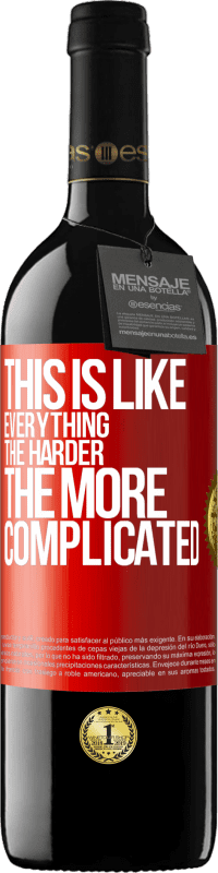 «This is like everything, the harder, the more complicated» RED Edition MBE Reserve