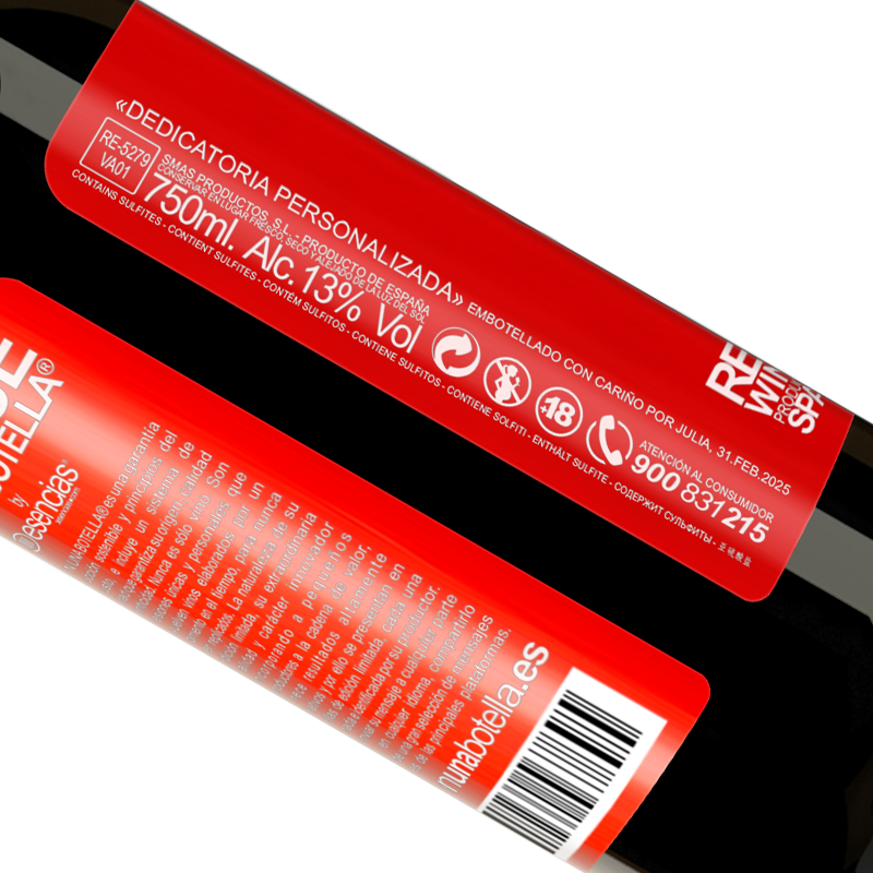 Total traceability. «A madman like me needs a screw like you» RED Edition MBE Reserve