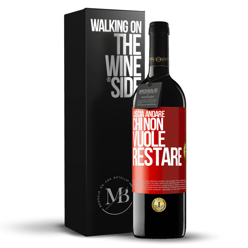 39,95 € Spedizione Gratuita | Vino rosso Edizione RED MBE Riserva Lascia andare chi non vuole restare Etichetta Rossa. Etichetta personalizzabile Riserva 12 Mesi Raccogliere 2015 Tempranillo