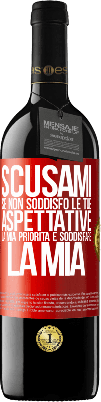 39,95 € Spedizione Gratuita | Vino rosso Edizione RED MBE Riserva Scusami se non soddisfo le tue aspettative. La mia priorità è soddisfare la mia Etichetta Rossa. Etichetta personalizzabile Riserva 12 Mesi Raccogliere 2016 Tempranillo