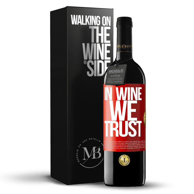 39,95 € Kostenloser Versand | Rotwein RED Ausgabe MBE Reserve in wine we trust Rote Markierung. Anpassbares Etikett Reserve 12 Monate Ernte 2014 Tempranillo