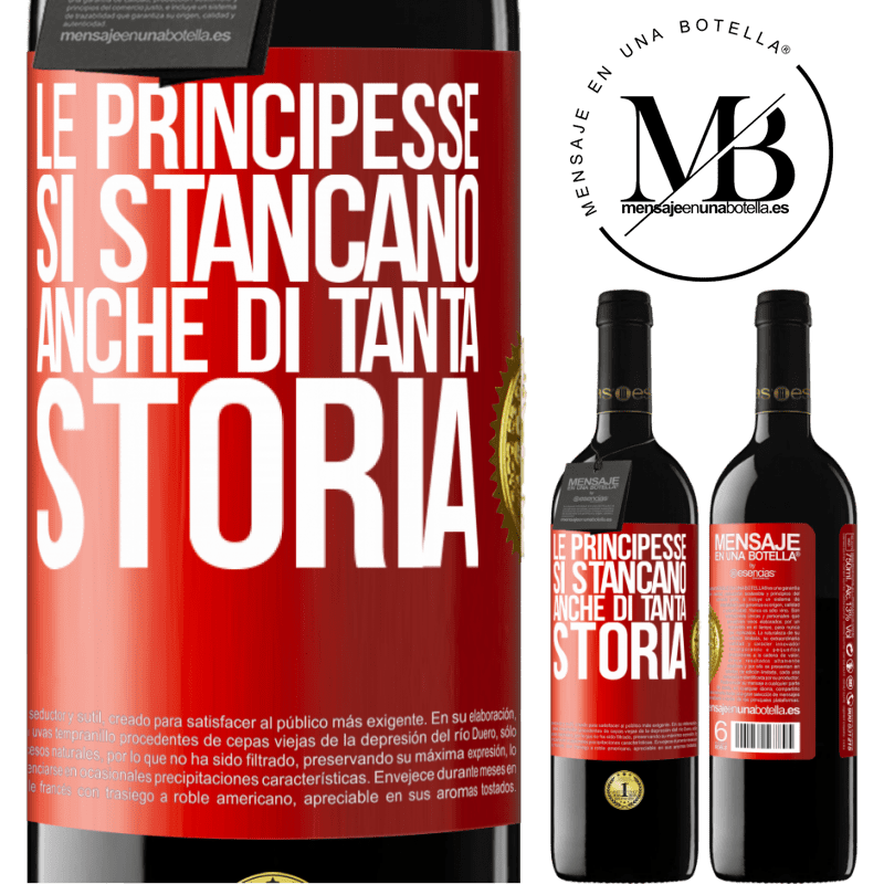 39,95 € Spedizione Gratuita | Vino rosso Edizione RED MBE Riserva Le principesse si stancano anche di tanta storia Etichetta Rossa. Etichetta personalizzabile Riserva 12 Mesi Raccogliere 2014 Tempranillo