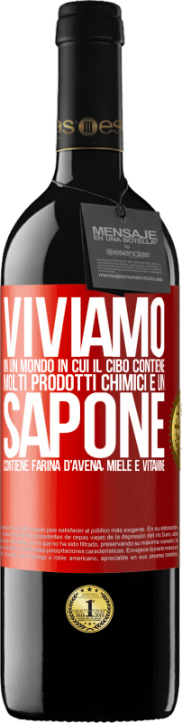 39,95 € Spedizione Gratuita | Vino rosso Edizione RED MBE Riserva Viviamo in un mondo in cui il cibo contiene molti prodotti chimici e un sapone contiene farina d'avena, miele e vitamine Etichetta Rossa. Etichetta personalizzabile Riserva 12 Mesi Raccogliere 2016 Tempranillo