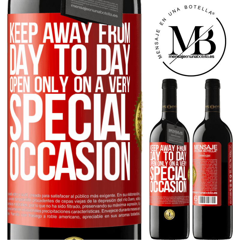 39,95 € Free Shipping | Red Wine RED Edition MBE Reserve Keep away from day to day. Open only on a very special occasion Red Label. Customizable label Reserve 12 Months Harvest 2015 Tempranillo