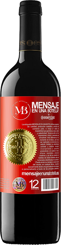 «Diese Flasche enthält einen großartigen Wein und tausend DANK!» RED Ausgabe MBE Reserve