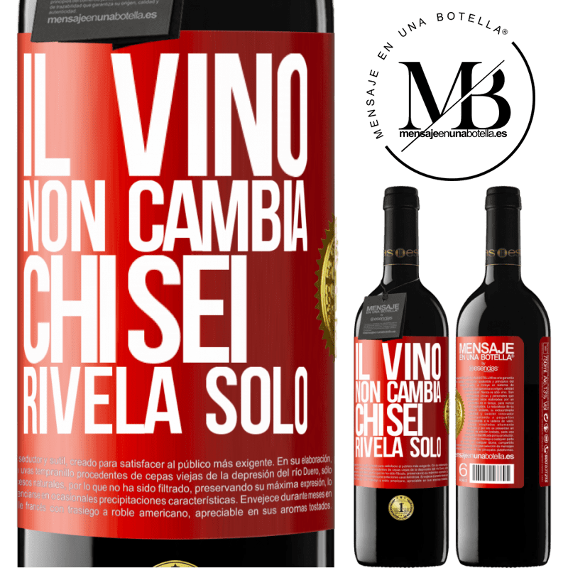 39,95 € Spedizione Gratuita | Vino rosso Edizione RED MBE Riserva Il vino non cambia chi sei. Rivela solo Etichetta Rossa. Etichetta personalizzabile Riserva 12 Mesi Raccogliere 2014 Tempranillo