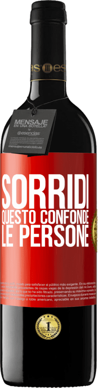 39,95 € Spedizione Gratuita | Vino rosso Edizione RED MBE Riserva Sorridi, questo confonde le persone Etichetta Rossa. Etichetta personalizzabile Riserva 12 Mesi Raccogliere 2016 Tempranillo