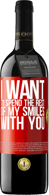 39,95 € 送料無料 | 赤ワイン REDエディション MBE 予約する 残りの笑顔を君と過ごしたい 赤いタグ. カスタマイズ可能なラベル 予約する 12 月 収穫 2014 Tempranillo