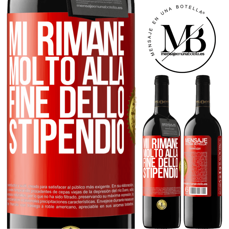 39,95 € Spedizione Gratuita | Vino rosso Edizione RED MBE Riserva Mi rimane molto alla fine dello stipendio Etichetta Rossa. Etichetta personalizzabile Riserva 12 Mesi Raccogliere 2015 Tempranillo