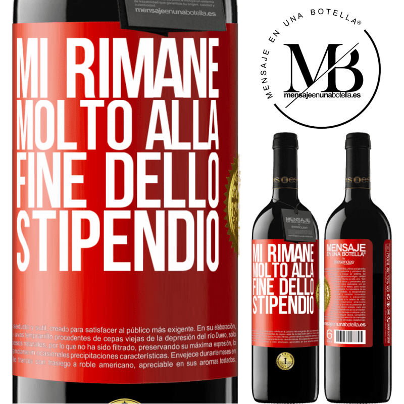 39,95 € Spedizione Gratuita | Vino rosso Edizione RED MBE Riserva Mi rimane molto alla fine dello stipendio Etichetta Rossa. Etichetta personalizzabile Riserva 12 Mesi Raccogliere 2016 Tempranillo