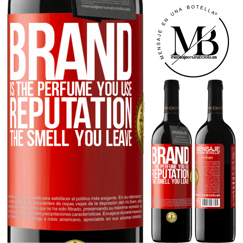 39,95 € Free Shipping | Red Wine RED Edition MBE Reserve Brand is the perfume you use. Reputation, the smell you leave Red Label. Customizable label Reserve 12 Months Harvest 2016 Tempranillo