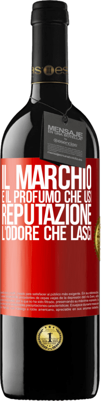 39,95 € Spedizione Gratuita | Vino rosso Edizione RED MBE Riserva Il marchio è il profumo che usi. Reputazione, l'odore che lasci Etichetta Rossa. Etichetta personalizzabile Riserva 12 Mesi Raccogliere 2016 Tempranillo