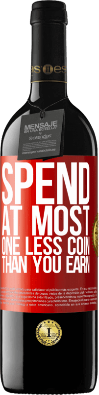 «Spend, at most, one less coin than you earn» RED Edition MBE Reserve