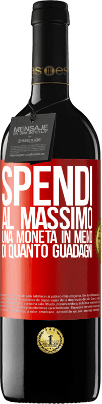 39,95 € | Vino rosso Edizione RED MBE Riserva Spendi al massimo una moneta in meno di quanto guadagni Etichetta Rossa. Etichetta personalizzabile Riserva 12 Mesi Raccogliere 2015 Tempranillo