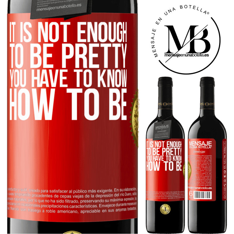 24,95 € Free Shipping | Red Wine RED Edition Crianza 6 Months It is not enough to be pretty. You have to know how to be Red Label. Customizable label Aging in oak barrels 6 Months Harvest 2019 Tempranillo