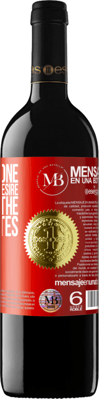 «Find someone with the same desire, not with the same tastes» RED Edition MBE Reserve