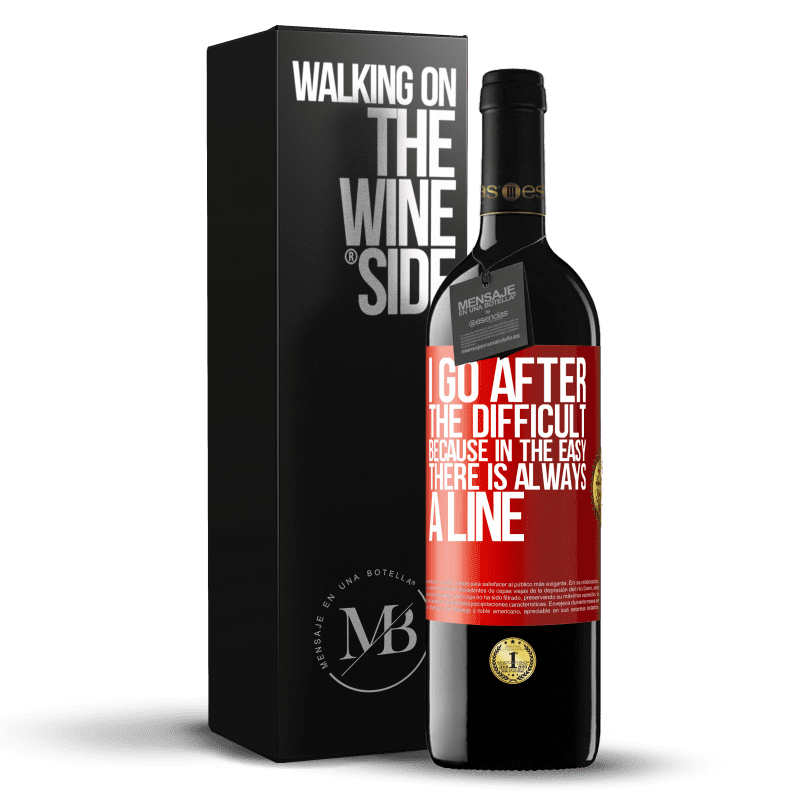 39,95 € Free Shipping | Red Wine RED Edition MBE Reserve I go after the difficult, because in the easy there is always a line Red Label. Customizable label Reserve 12 Months Harvest 2015 Tempranillo