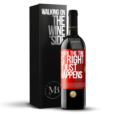 «When the time is right, it just happens» RED Edition MBE Reserve