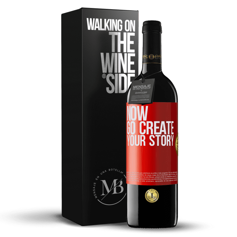 39,95 € Kostenloser Versand | Rotwein RED Ausgabe MBE Reserve Now, go create your story Rote Markierung. Anpassbares Etikett Reserve 12 Monate Ernte 2015 Tempranillo