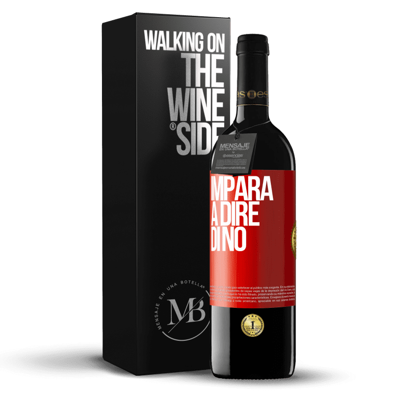 39,95 € Spedizione Gratuita | Vino rosso Edizione RED MBE Riserva Impara a dire di no Etichetta Rossa. Etichetta personalizzabile Riserva 12 Mesi Raccogliere 2015 Tempranillo