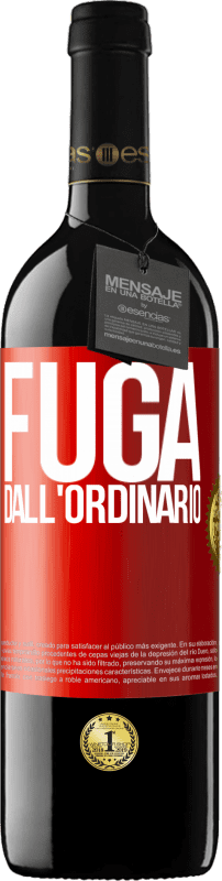 Spedizione Gratuita | Vino rosso Edizione RED MBE Riserva Fuga dall'ordinario Etichetta Rossa. Etichetta personalizzabile Riserva 12 Mesi Raccogliere 2014 Tempranillo