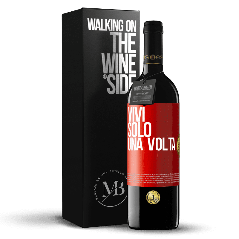 39,95 € Spedizione Gratuita | Vino rosso Edizione RED MBE Riserva Vivi solo una volta Etichetta Rossa. Etichetta personalizzabile Riserva 12 Mesi Raccogliere 2016 Tempranillo