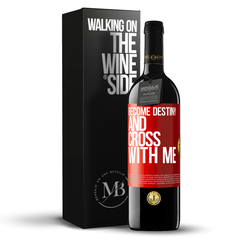 29,95 € Free Shipping | Red Wine RED Edition Crianza 6 Months Become destiny and cross with me Red Label. Customizable label Aging in oak barrels 6 Months Harvest 2020 Tempranillo