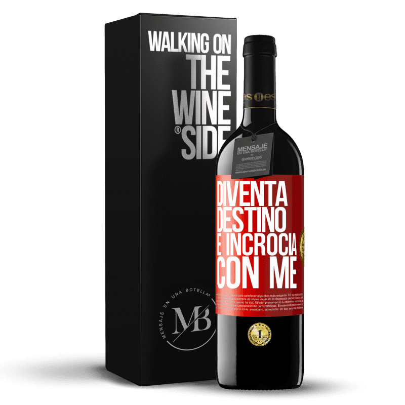 39,95 € Spedizione Gratuita | Vino rosso Edizione RED MBE Riserva Diventa destino e incrocia con me Etichetta Rossa. Etichetta personalizzabile Riserva 12 Mesi Raccogliere 2016 Tempranillo