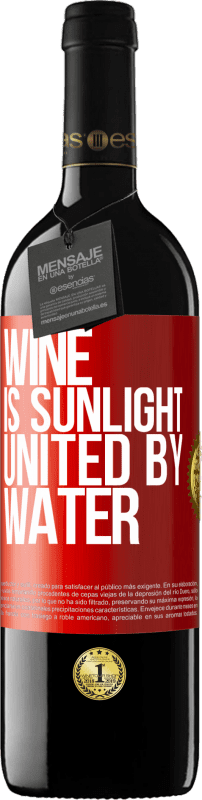 39,95 € Free Shipping | Red Wine RED Edition MBE Reserve Wine is sunlight, united by water Red Label. Customizable label Reserve 12 Months Harvest 2015 Tempranillo