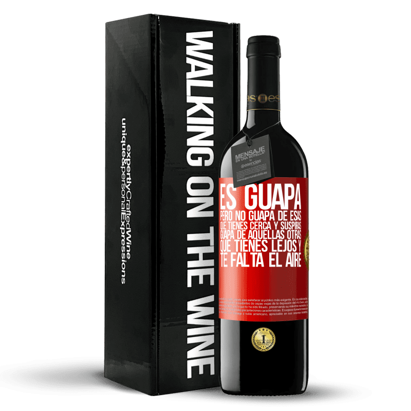 29,95 € Envoi gratuit | Vin rouge Édition RED Crianza 6 Mois Elle est jolie. Mais ce n'est pas joli de ceux que vous avez de près et soupirez. Magnifique de ces autres, que tu as loin Étiquette Rouge. Étiquette personnalisable Vieillissement en fûts de chêne 6 Mois Récolte 2020 Tempranillo
