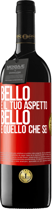 39,95 € | Vino rosso Edizione RED MBE Riserva Bello è il tuo aspetto, bello è quello che sei Etichetta Rossa. Etichetta personalizzabile Riserva 12 Mesi Raccogliere 2014 Tempranillo