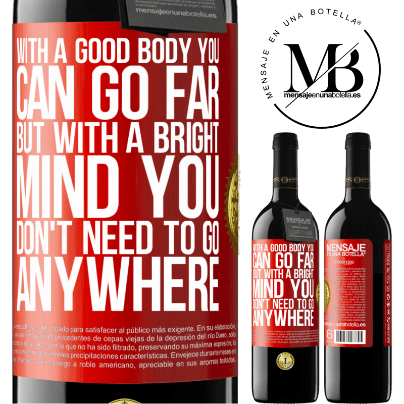 24,95 € Free Shipping | Red Wine RED Edition Crianza 6 Months With a good body you can go far, but with a bright mind you don't need to go anywhere Red Label. Customizable label Aging in oak barrels 6 Months Harvest 2019 Tempranillo
