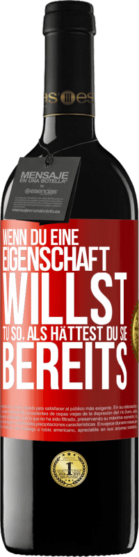 39,95 € Kostenloser Versand | Rotwein RED Ausgabe MBE Reserve Wenn du eine Eigenschaft willst, tu so, als hättest du sie bereits Rote Markierung. Anpassbares Etikett Reserve 12 Monate Ernte 2014 Tempranillo