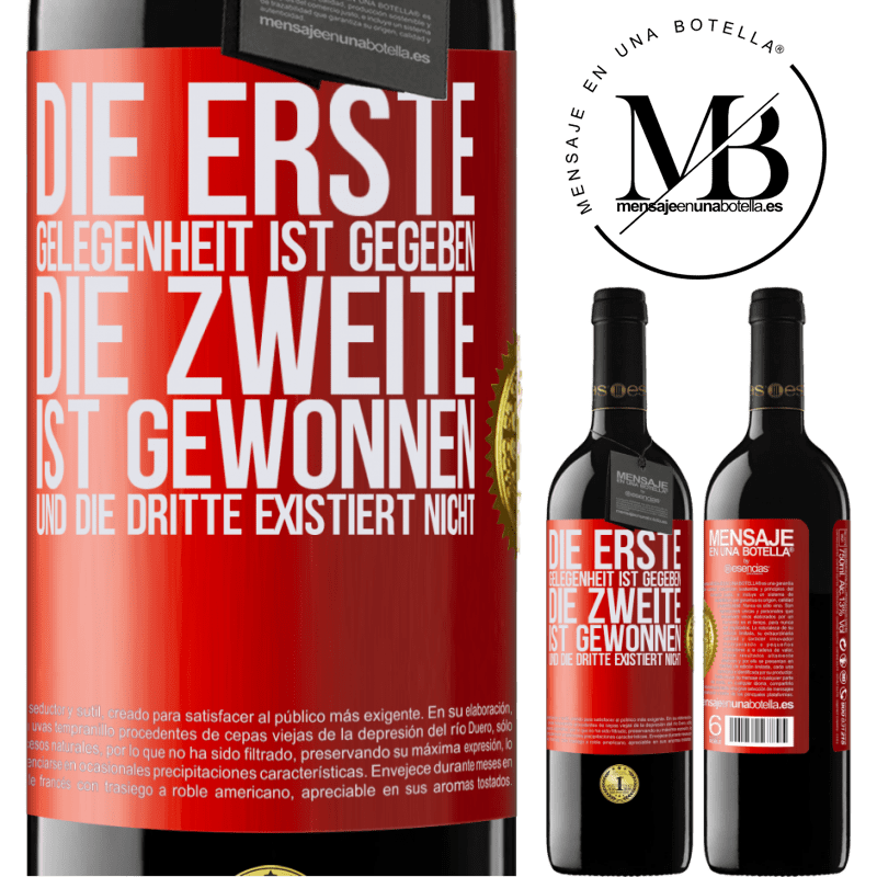 39,95 € Kostenloser Versand | Rotwein RED Ausgabe MBE Reserve Die erste Gelegenheit wird einem gegeben, die Zweite wird gewonnen und die Dritte existiert nicht Rote Markierung. Anpassbares Etikett Reserve 12 Monate Ernte 2014 Tempranillo