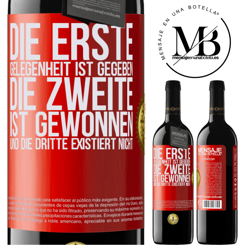 39,95 € Kostenloser Versand | Rotwein RED Ausgabe MBE Reserve Die erste Gelegenheit wird einem gegeben, die Zweite wird gewonnen und die Dritte existiert nicht Rote Markierung. Anpassbares Etikett Reserve 12 Monate Ernte 2016 Tempranillo