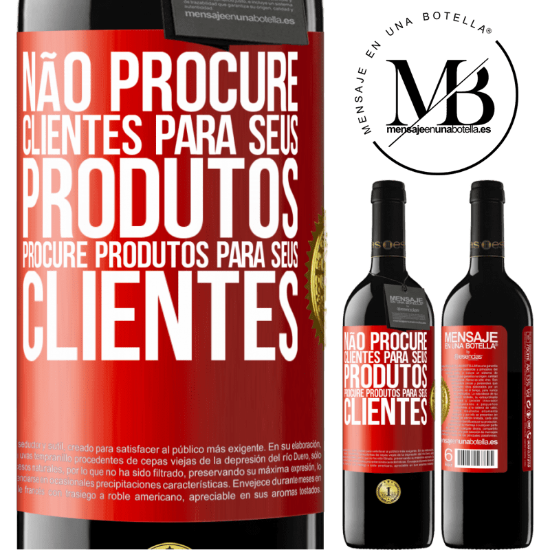 39,95 € Envio grátis | Vinho tinto Edição RED MBE Reserva Não procure clientes para seus produtos, procure produtos para seus clientes Etiqueta Vermelha. Etiqueta personalizável Reserva 12 Meses Colheita 2016 Tempranillo