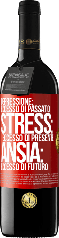 «Depressione: eccesso in eccesso. Stress: eccesso di presente. Ansia: eccesso di futuro» Edizione RED MBE Riserva