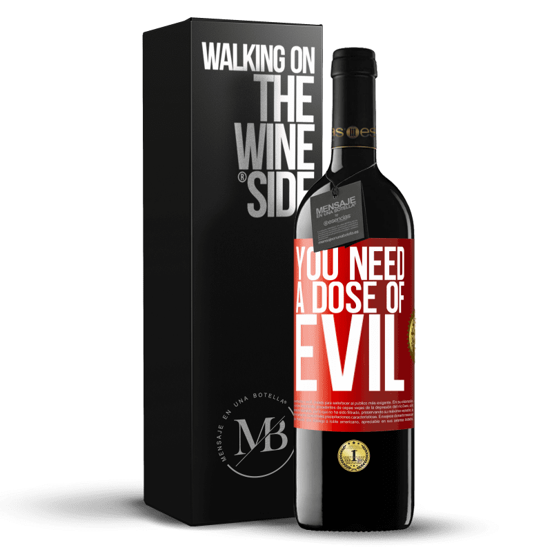 24,95 € Free Shipping | Red Wine RED Edition Crianza 6 Months You need a dose of evil Red Label. Customizable label Aging in oak barrels 6 Months Harvest 2019 Tempranillo