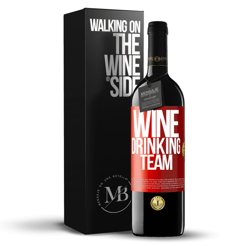 39,95 € Spedizione Gratuita | Vino rosso Edizione RED MBE Riserva Wine drinking team Etichetta Rossa. Etichetta personalizzabile Riserva 12 Mesi Raccogliere 2015 Tempranillo