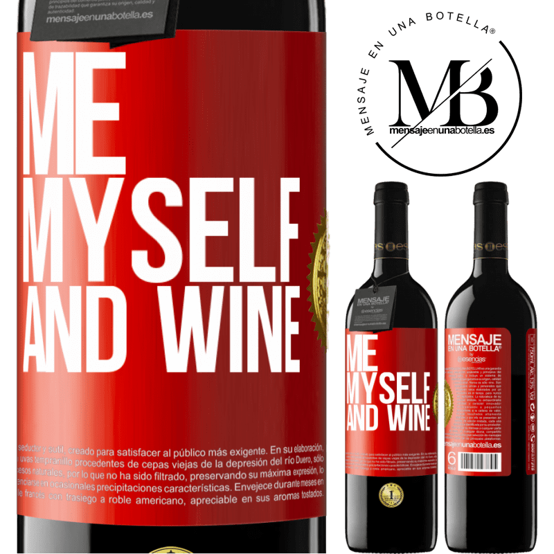 39,95 € Free Shipping | Red Wine RED Edition MBE Reserve Me, myself and wine Red Label. Customizable label Reserve 12 Months Harvest 2014 Tempranillo